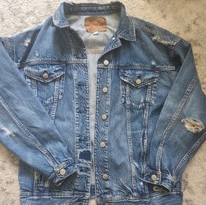 AMERICAN EAGLE oversized jean jacket Women's Small